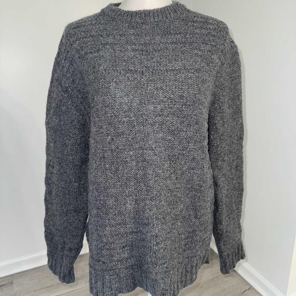 Pendleton Mens Medium Gray Lambswool Crewneck Swe… - image 2